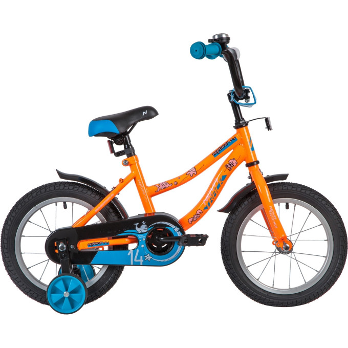 Детский велосипед NOVATRACK NEPTUNE 14” оранжевый 143NEPTUNE.OR20