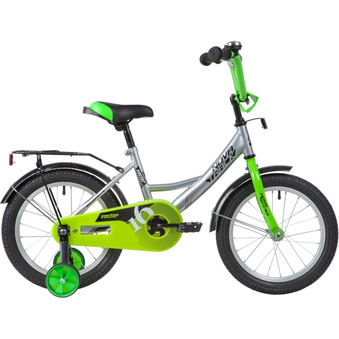 Детский велосипед NOVATRACK VECTOR 16” серебристый 2022 163VECTOR.SL22